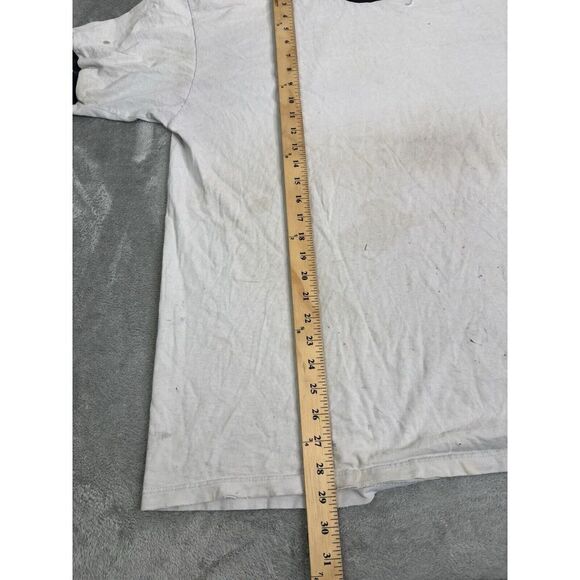 Vintage 90s Nike Short Sleeve T Shirt Men's Size Large White Distressed - Picture 13 of 13